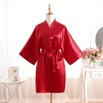 red robes for bridesmaids