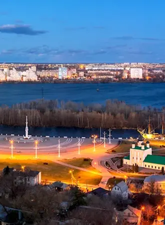 Адмиралтейская площадь Воронеж осенью