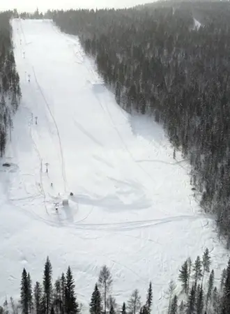 Алдан горнолыжный склон Селигдар
