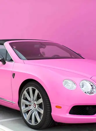Bentley Continental gt розовый