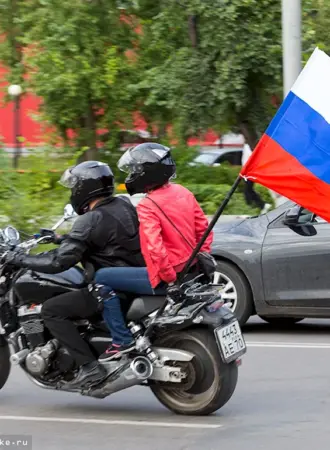 Флаг на мотоцикл