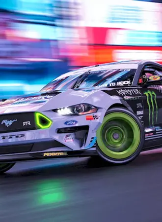 Ford Mustang RTR дрифт