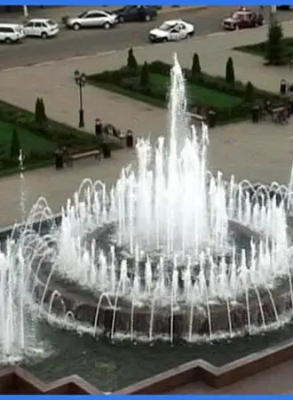 Город Кропоткин фонтан