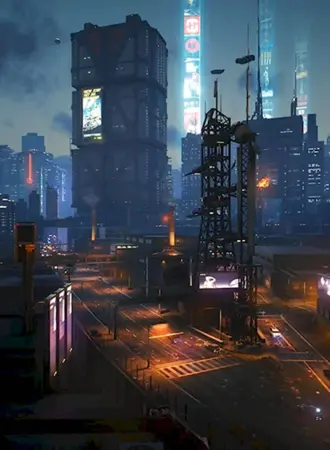 Город Найт Сити Cyberpunk 2077