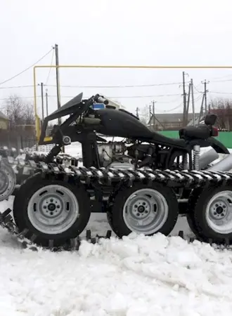 Гусеничный вездеход из мотоцикла Урал