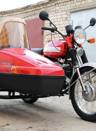 Jawa 634 с коляской