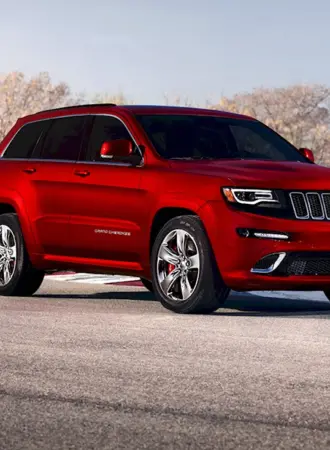Jeep Grand Cherokee srt8 красный