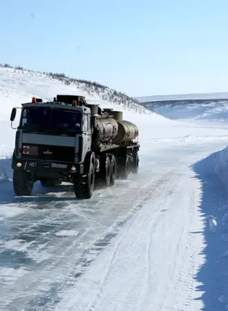 КАМАЗ Север зимник Якутия