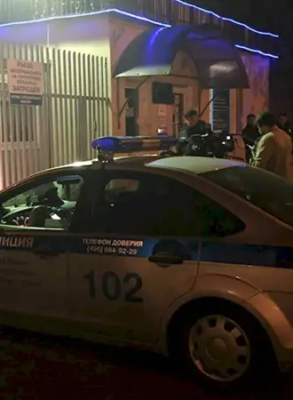 Машина полиции ночью