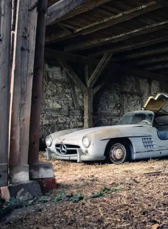 Mercedes-Benz 300sl заброшенный