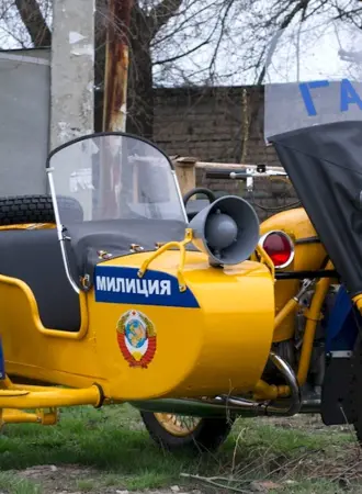 Милицейский мотоцикл Урал м61