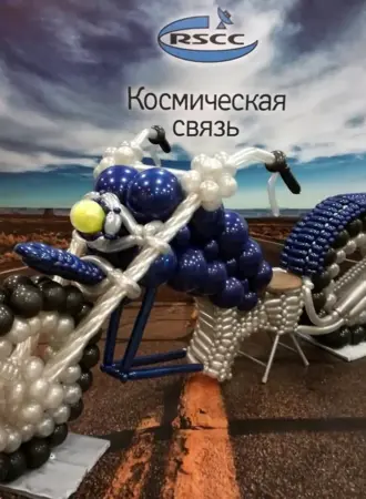 Мотоцикл из шаров мастер класс