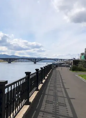 Набережная реки Енисей Красноярск