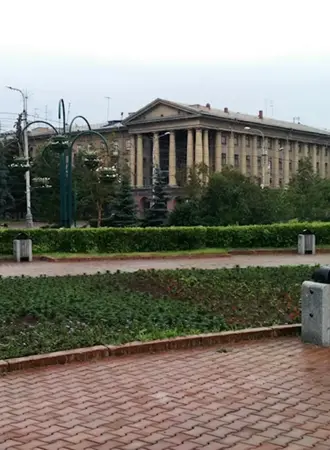 Площадь революции Красноярск 1954г