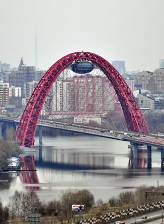 Серебряный Бор живописный мост
