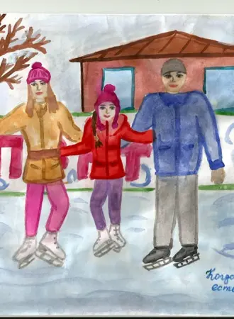 Спорт в моей семье рисунки