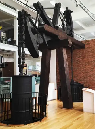 The oldest Surviving James Watt Beam engine in Science Museum