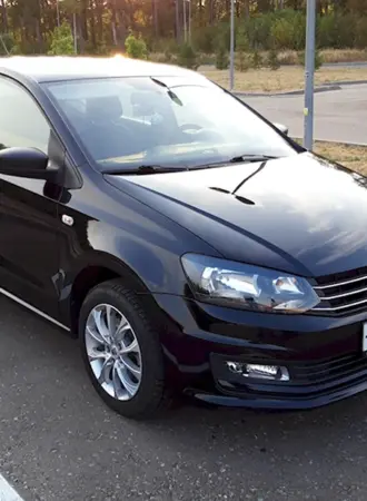 Volkswagen Polo sedan 2016 черный