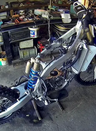 Yamaha yz250f разобранная