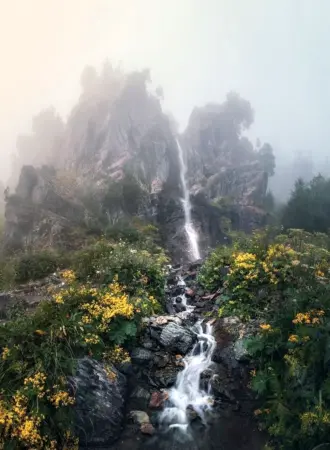 Баритовый водопад