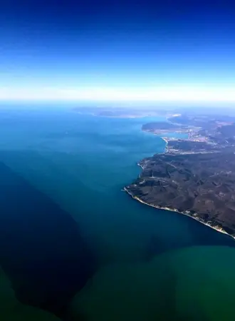 Черное море Геленджик сверху