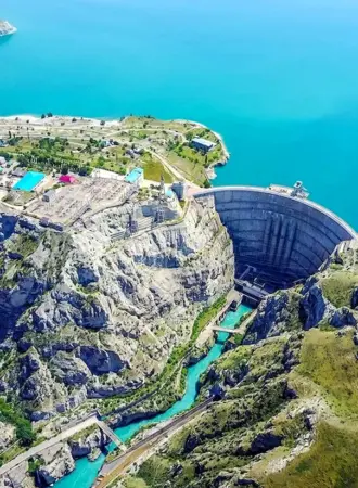 Чиркейская ГЭС Сулакский каньон