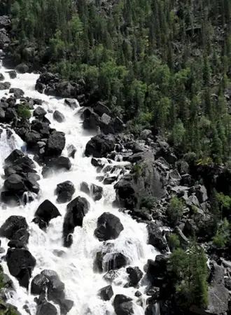 Чульчинский водопад Алтай