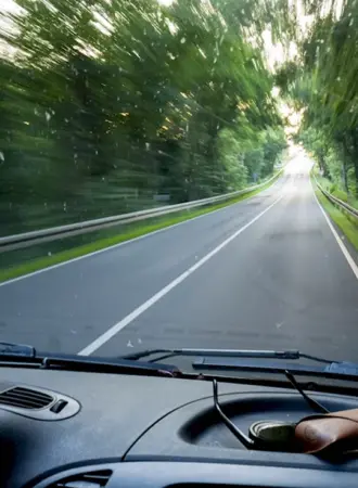 Дорога из автомобиля