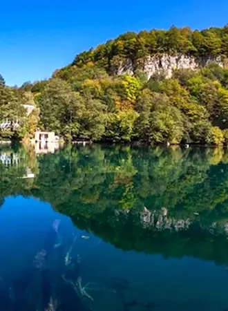 Голубое озеро Кабардино-Балкария глубина