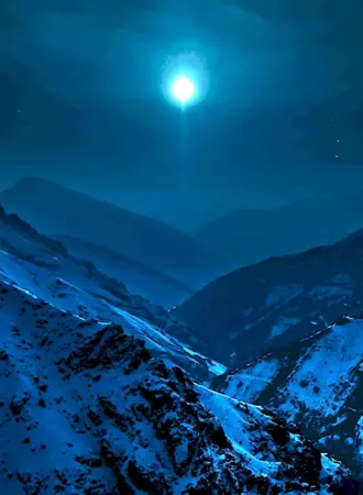 Горы ночью