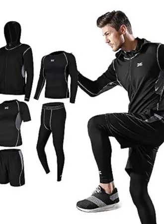 Компрессионный комплект для спорта мужские 5в1 Reebok