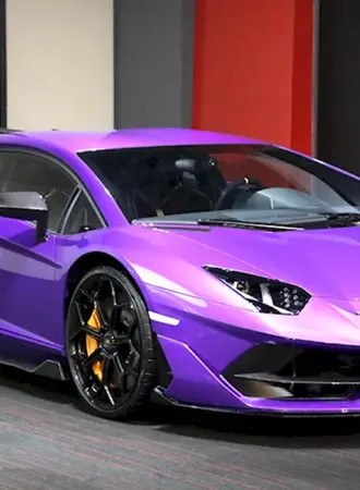 Lamborghini Aventador SVJ фиолетовый