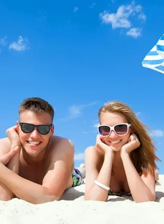 Люди на пляже