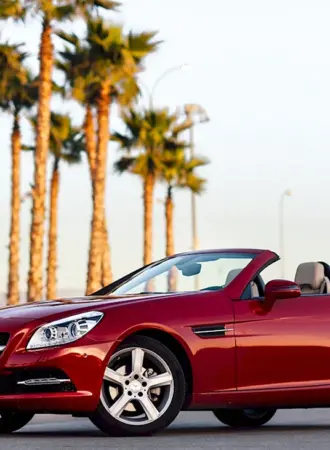 Mercedes SLK Cabrio Red