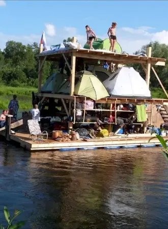 Плот бухлоход