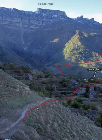 Седло гора с Гонода