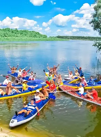 Сплав по реке Дон на байдарках