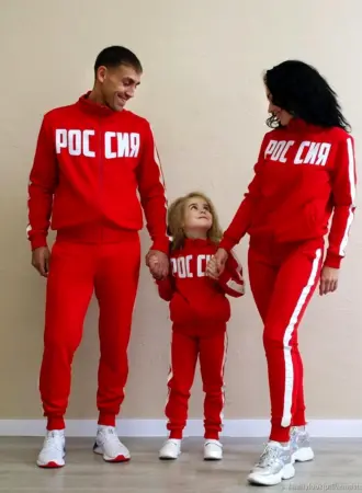 Спортивные Фэмили Фэмили лук костюмы