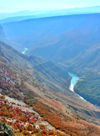 Сулакский каньон осенью