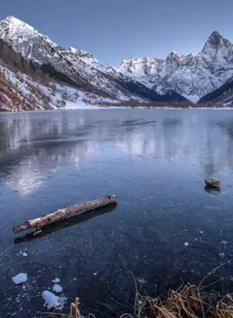 Туманлы Кель озеро зимой