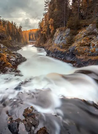 Водопад Кивач в Карелии
