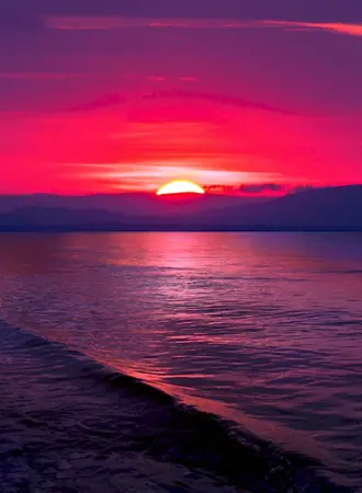 Закат на море